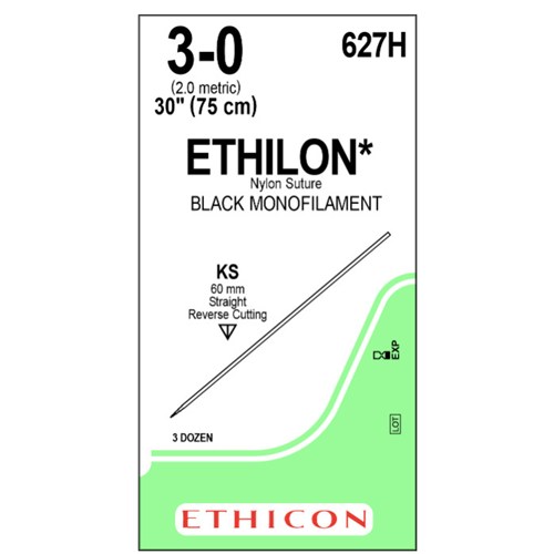ETHILON SKIN CLOSURE 3/0 KS 36/BX