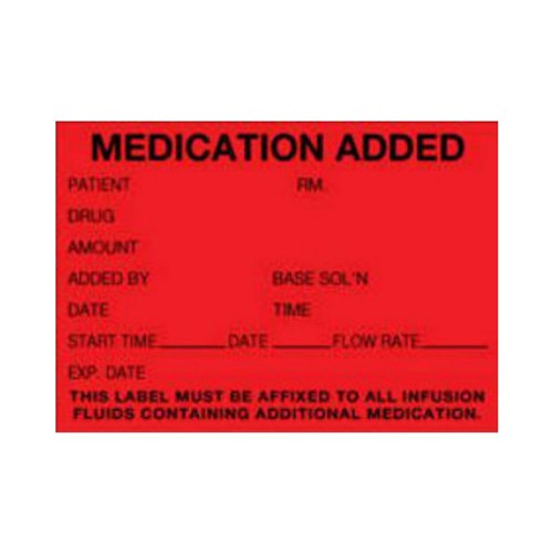 Medication Added Labels 1000/Roll