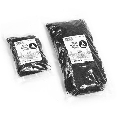 Black Rubber bands 1 Lbs. 25bg/cs