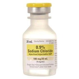 NACL Inj .9% 20ml 25VL/4BX/CS No Preserv