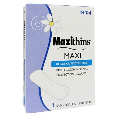 Maxi Thins Regular Sanitary Pads  250/cs