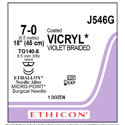 VICRYL 7/0 TG140-8 12/BX