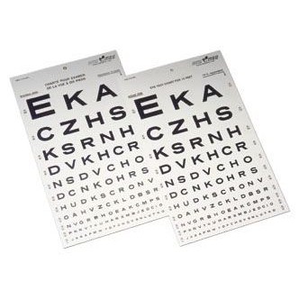 SNELLEN EYE CHART 10'