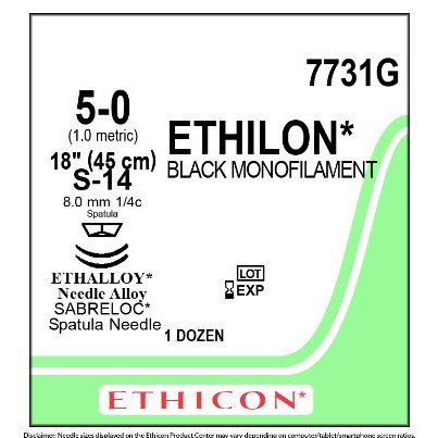 ETHILON 5/0 S-24, S-24 12/BX
