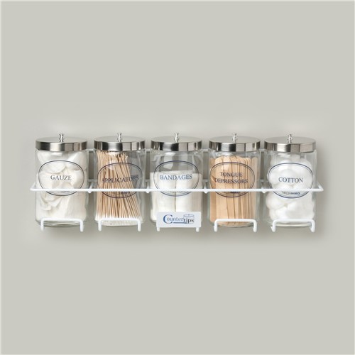 Glass Jar Labeled 7" 5/cs