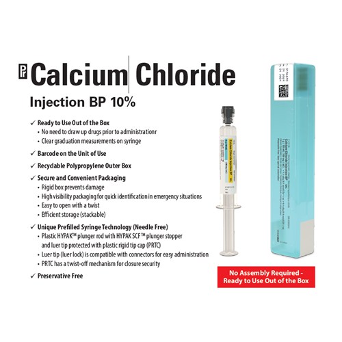Calcium Chloride Syringe 10% 10ml