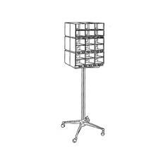 SUTURE RACK W/ I.V. POLE MOBILE