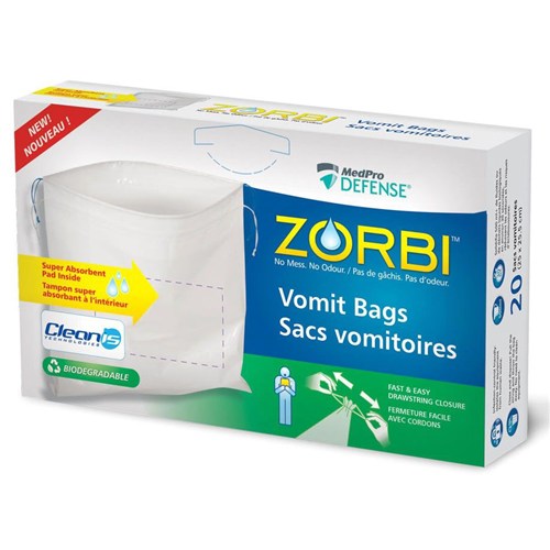 Zorbi Vomit Bags 25x25cm  20/BX