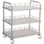 Utility Cart 3 Shelf Stainless Steel