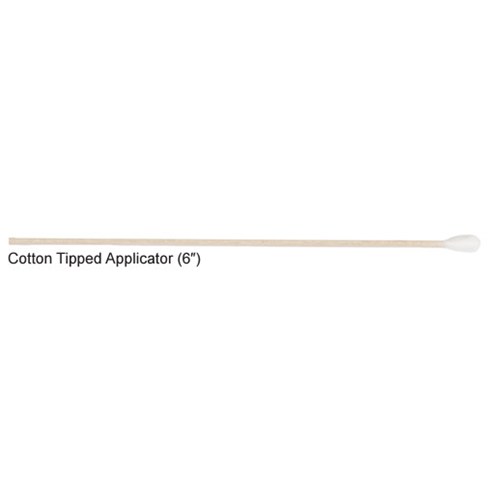 6" Cotton Tip Applicator 100/10pk/10bx/c
