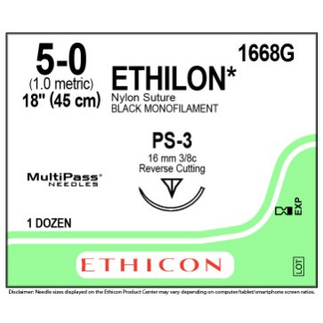 ETHILON 5/0 PS-3 12/BX