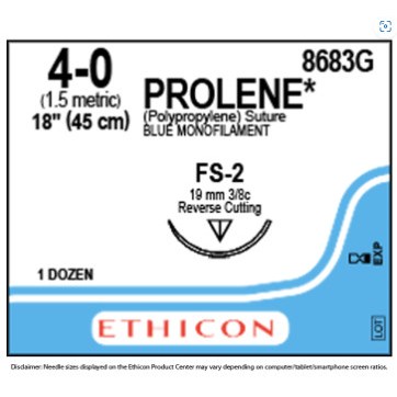 PROLENE 4/0 FS2 12/BX