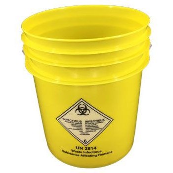 Biohazard Pail Yellow 15lt 125/SK
