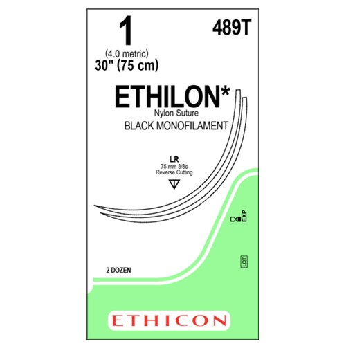 ETHILON 1/0 LR/LR 24/BX