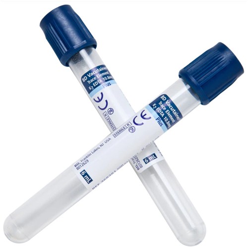 Vacutainer Tube K2EDTA 6.0ml 100/10/cs