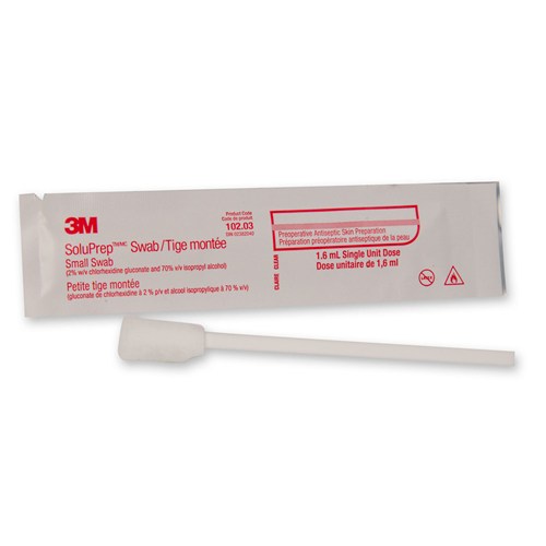 SoluPrep 2% CHG SM Swab 50/10bx/cs