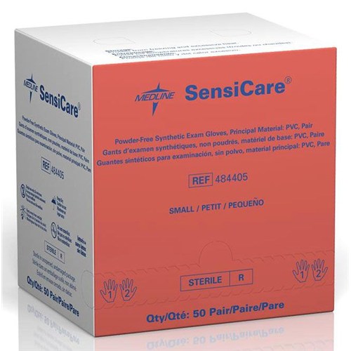 SensiCare Sterile Vinyl SM 50PR/4BX/CS