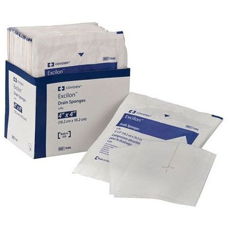 Excilon Drain Sponge 4x4 6ply 2/25PK/BX