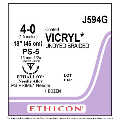 VICRYL 4/0 PS-5   12/BX