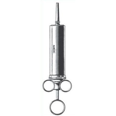 Metal Ear Syringe w/ Shield 3oz