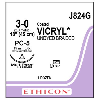 VICRYL 3/0 PC-5 12/BX
