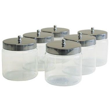 Glass Jar 4x4" W/SS Lid 6/CS