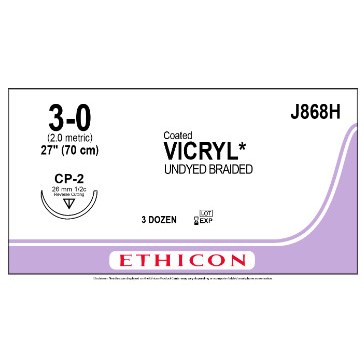 VICRYL 3/0 CP-2  36/BX