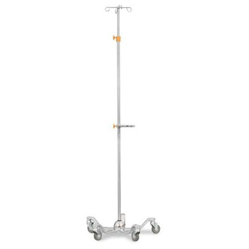 IV Pole 4 Hook 5-Leg Stainless MedPro
