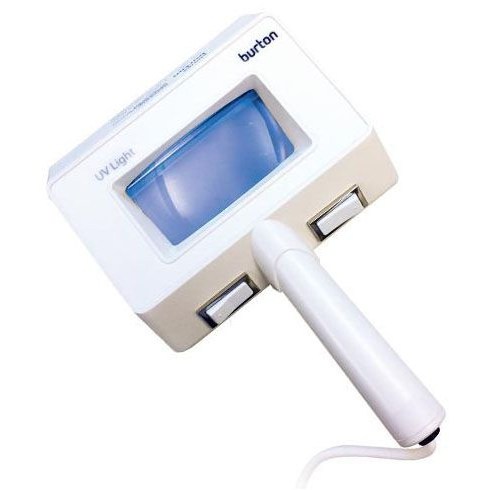 UV Light w/Magnifier 2 White & 2UV Bulbs