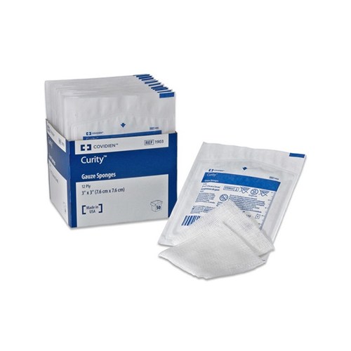 Curity Gauze 2x2 12ply 2/25/40TY/CS