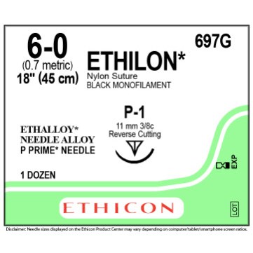 ETHILON 6/0 P1 12/BX ETHILON 6/0 P1 12/BX