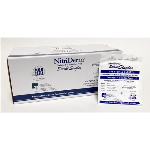NitriDerm Sterile Singles MD 100/4BX/CS