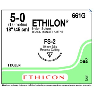 Ethilon 5/0 FS2 12/BX
