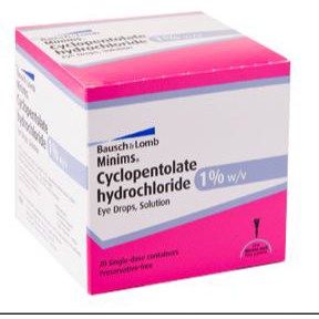 Cyclopentolate Hydrochloride 1.0% 20/BX