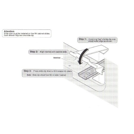 DRAWER STOP KIT FOR 204 EXAM TABLE