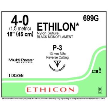 ETHILON 4/0 P-3 12/BX
