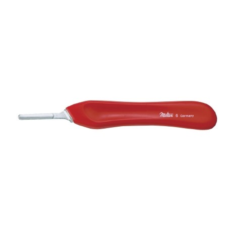KNIFE HDL 6 RED PLASTIC