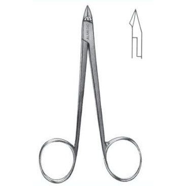 Cuticle Nipper, Ring Handle 7mm Blade 4"