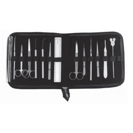 DISSECTING CASE BLUE FELT W/ZIPPER