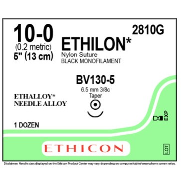 ETHILON 10/0 BV130-5  12/BX