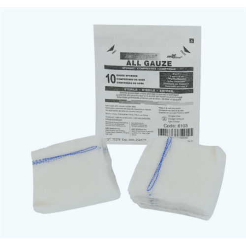 Xray Gauze 4x4 Sterile 12ply 10/100ty/cs