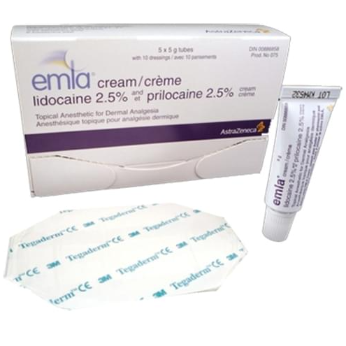 Emla Cream with 10 dressing, 5x5g Tubes