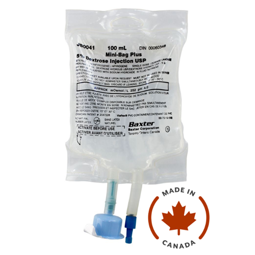 Mini Bag 5% Dextrose 100ml 72/CS