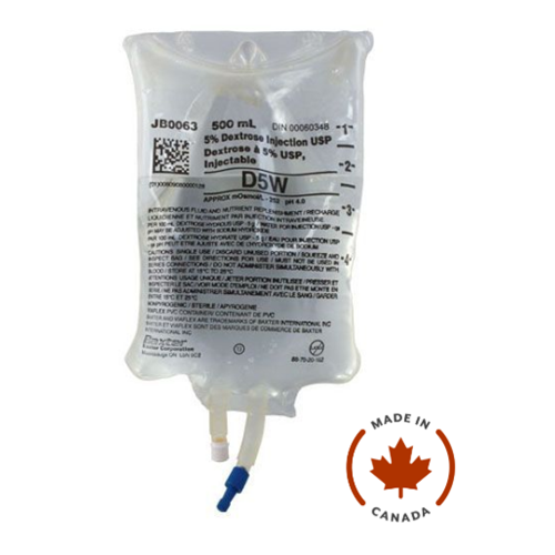 IV Dextrose 5% D5W 500ml 24/CS
