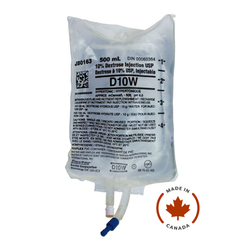 IV Dextrose 10% 500ML 24/CS