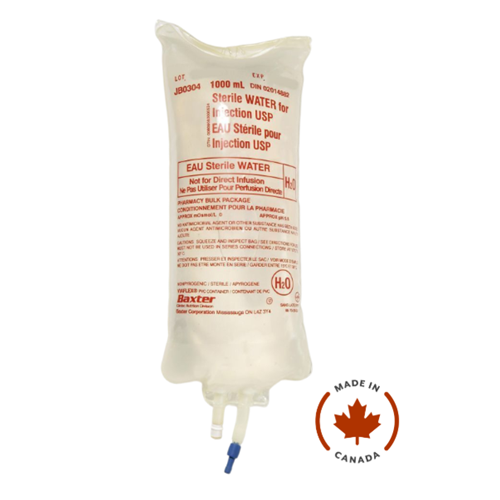 IV Sterile Water 1000ML 12BG/CS