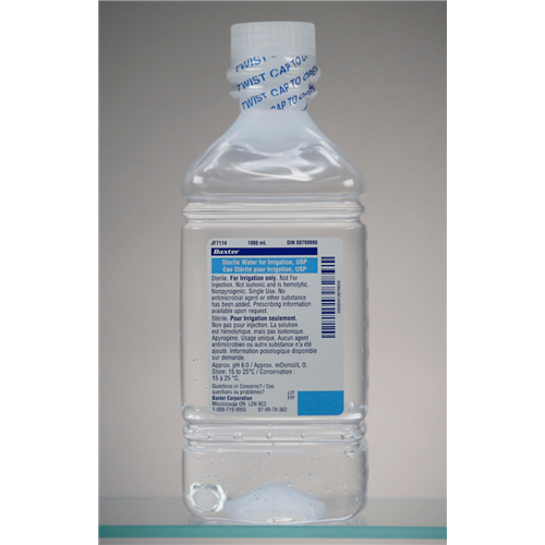 Irrigation Sterile Water 1000ml 12bt/cs