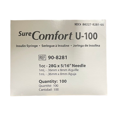 Comfort Insulin Syringe 1cc 28gx5/16" Comfort Insulin Syringe 1cc 28gx5/16"