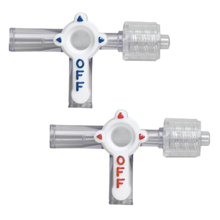 3-Way Stopcock with Swivel Male LL 50/CS