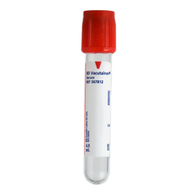 Vacutainer Tubes Serum 4.0ml 100/10bx/cs
